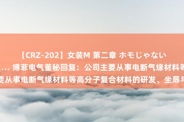 【CRZ-202】女装M 第二章 ホモじゃないのにチ○ポを欲しがる僕… 博菲电气董秘回复：公司主要从事电断气缘材料等高分子复合材料的研发、坐蓐与销售