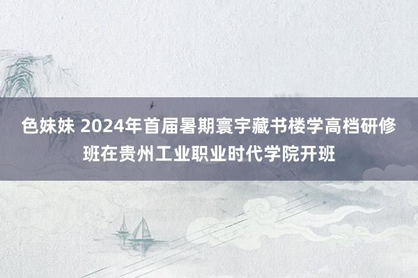 色妹妹 2024年首届暑期寰宇藏书楼学高档研修班在贵州工业职业时代学院开班